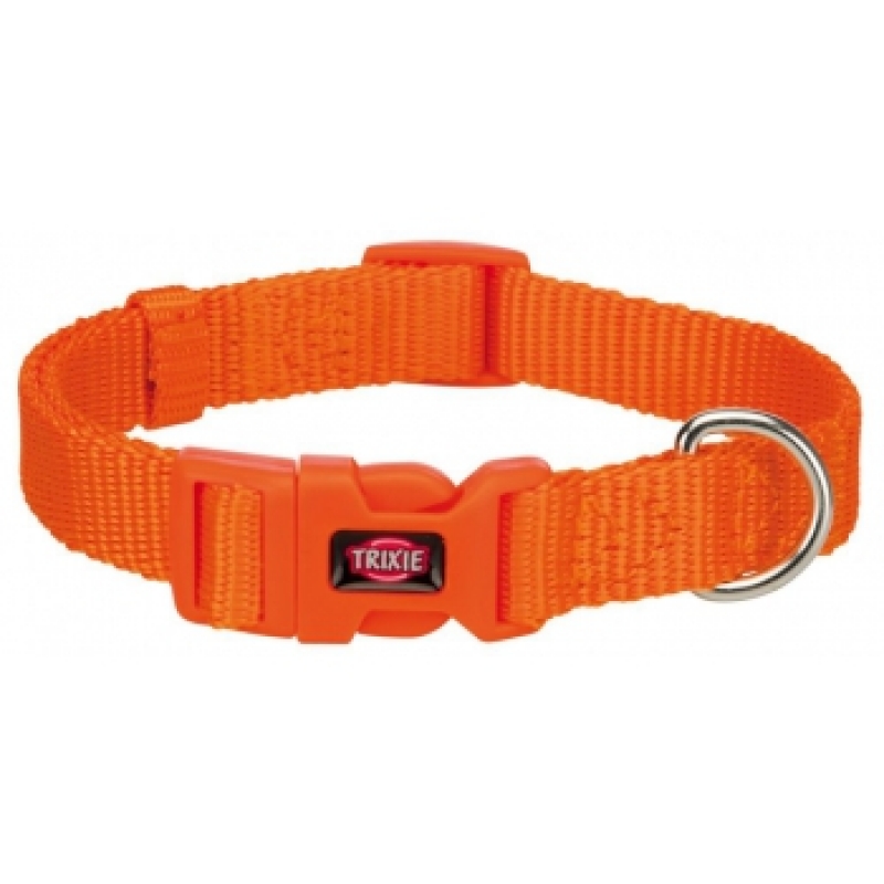 Oranžový nylonový obojek pro psy TRIXIE PREMIUM - 40-65 cm/25 mm (L-XL)