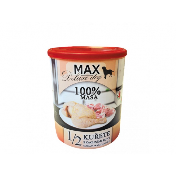 MAX deluxe 1/2 kuřete s kachními srdci 800g