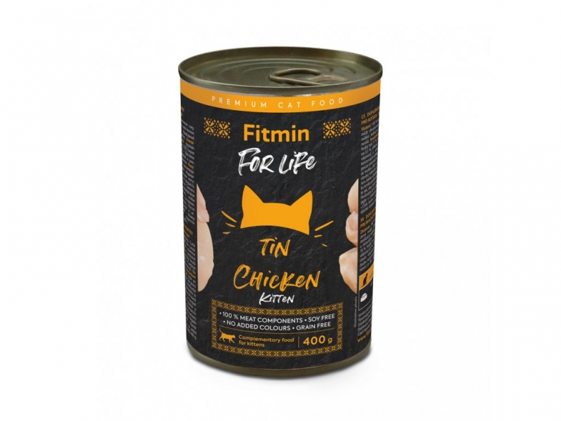 Fitmin For Life Kuřecí konzerva pro koťata 400g 