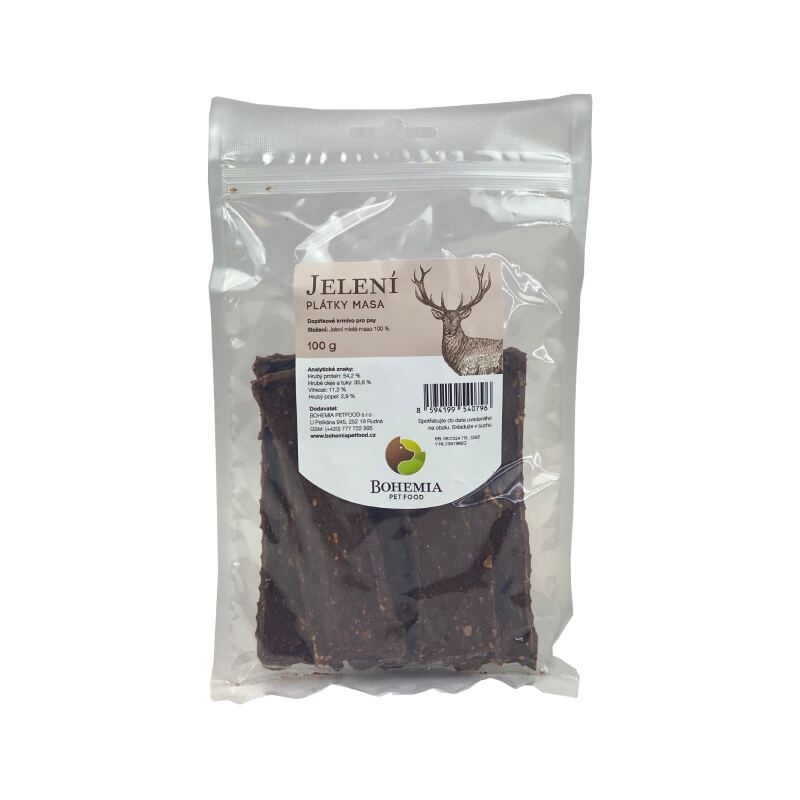 Bohemia - Jelení plátky pro psy 100g