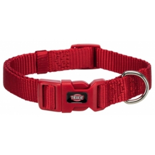 Červený nylonový obojek pro psy TRIXIE PREMIUM - 35-55 cm/20 mm (M-L)