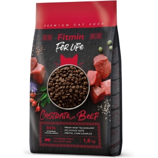 Fitmin cat For Life Castrate Beef 1,8 kg