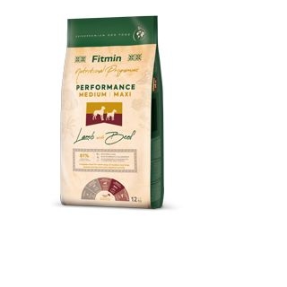 Fitmin Medium Maxi Performance Lamb with Beef - krmivo pro psy -  12 kg