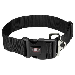 Černý nylonový obojek pro psy TRIXIE PREMIUM - 55-80 cm/50 mm (L-XXL)